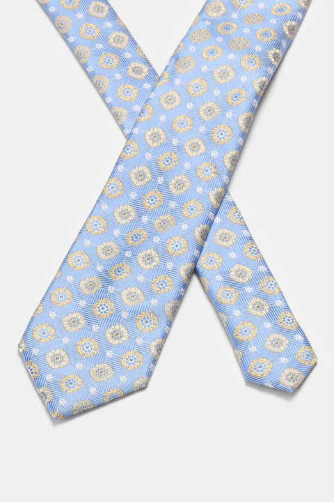 Jacquard Tie 6 cm Blue