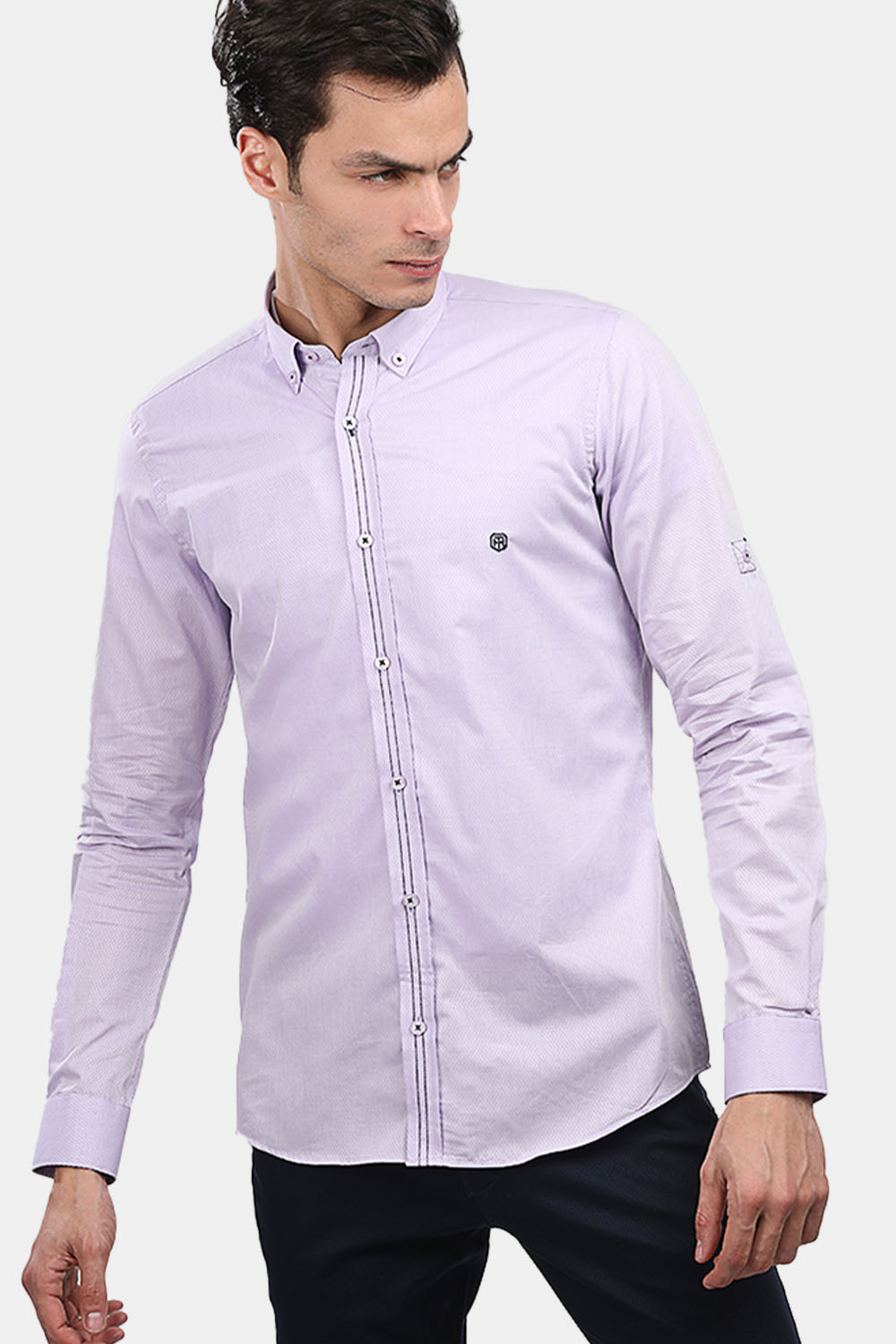 Slim Fit Shirt Purple – TiE HOUSE