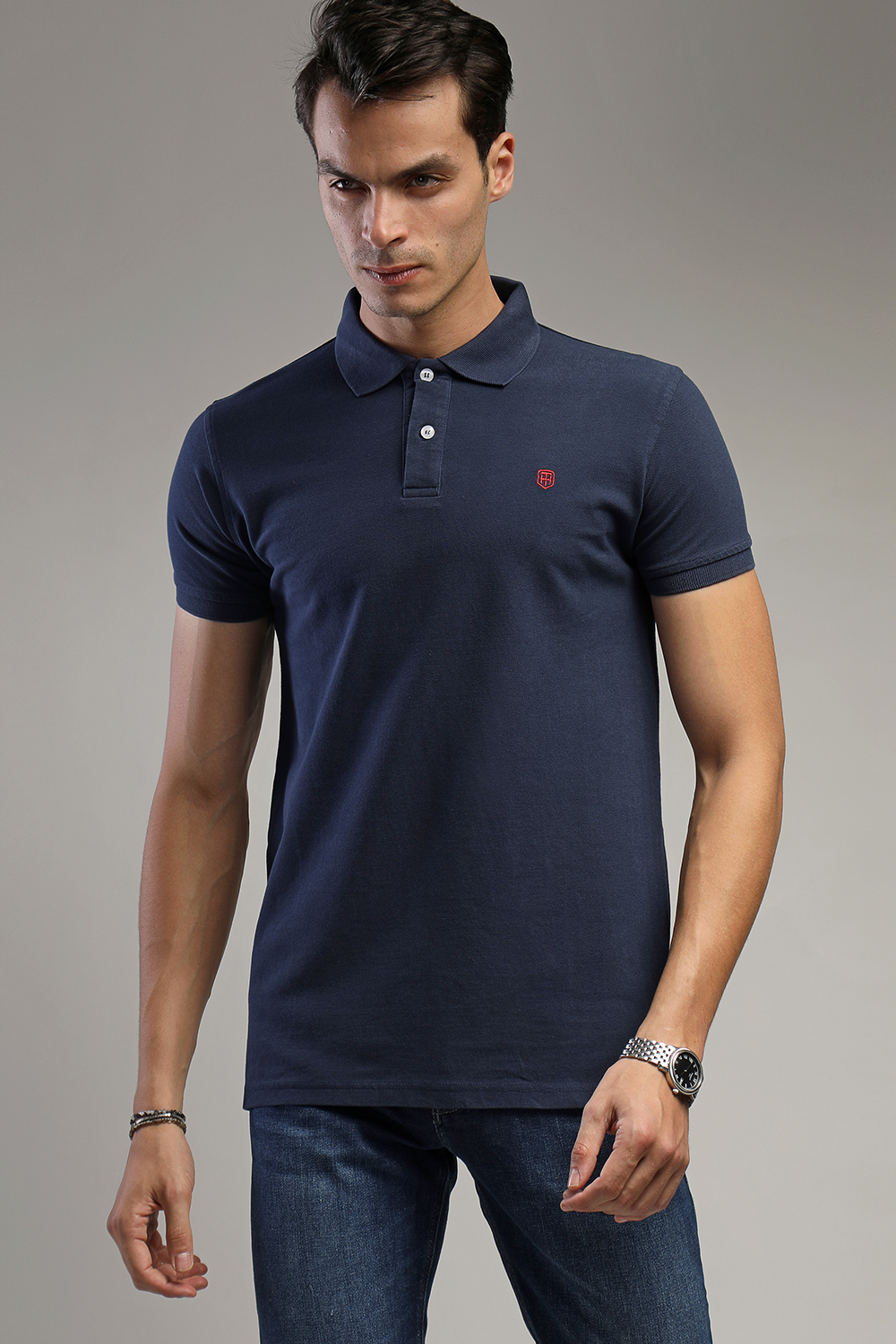 New Fit Polo Shirt Blue - TIE HOUSE