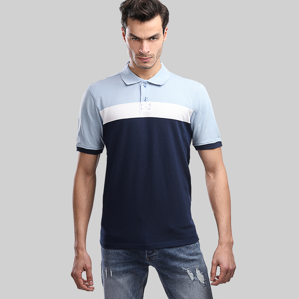 New Fit Polo Shirt Blue - TiE HOUSE
