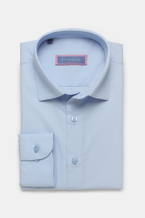 Classic Shirt Regular Fit Medium Blue - TIE HOUSE