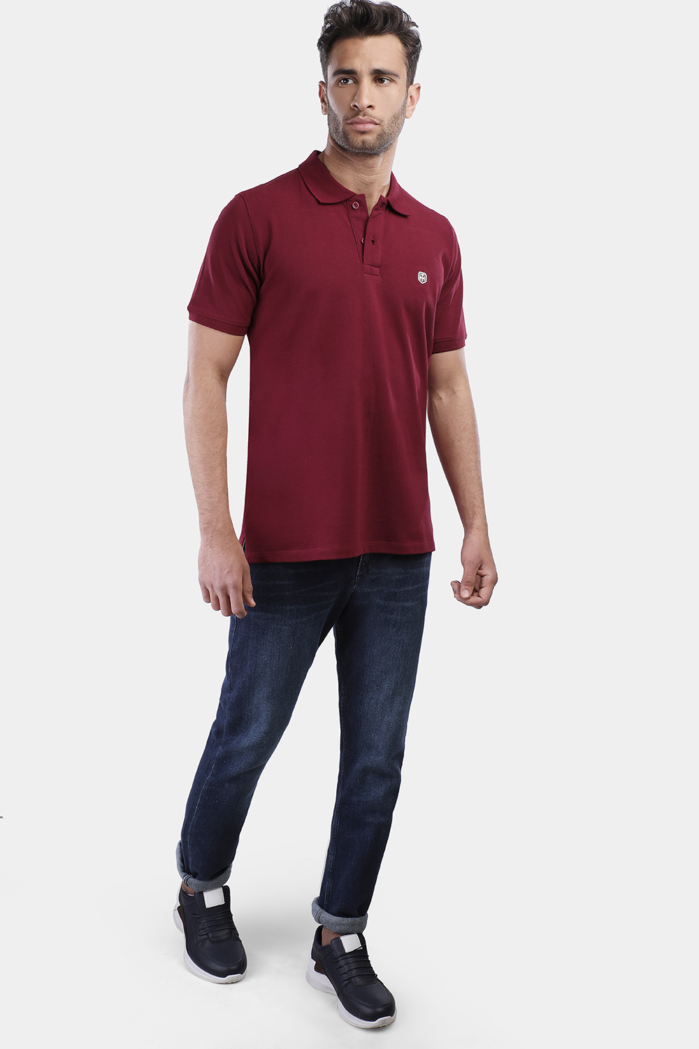 Polo Shirt New Fit Dark Red - TIE HOUSE