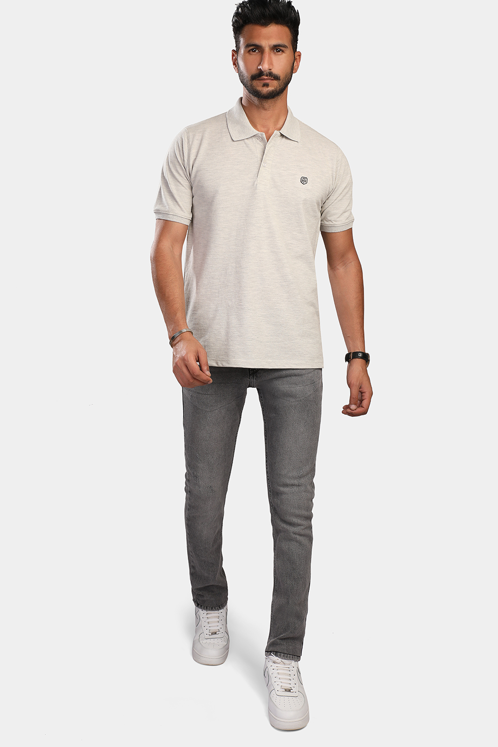 Polo Shirt New Fit Gray - TiE HOUSE