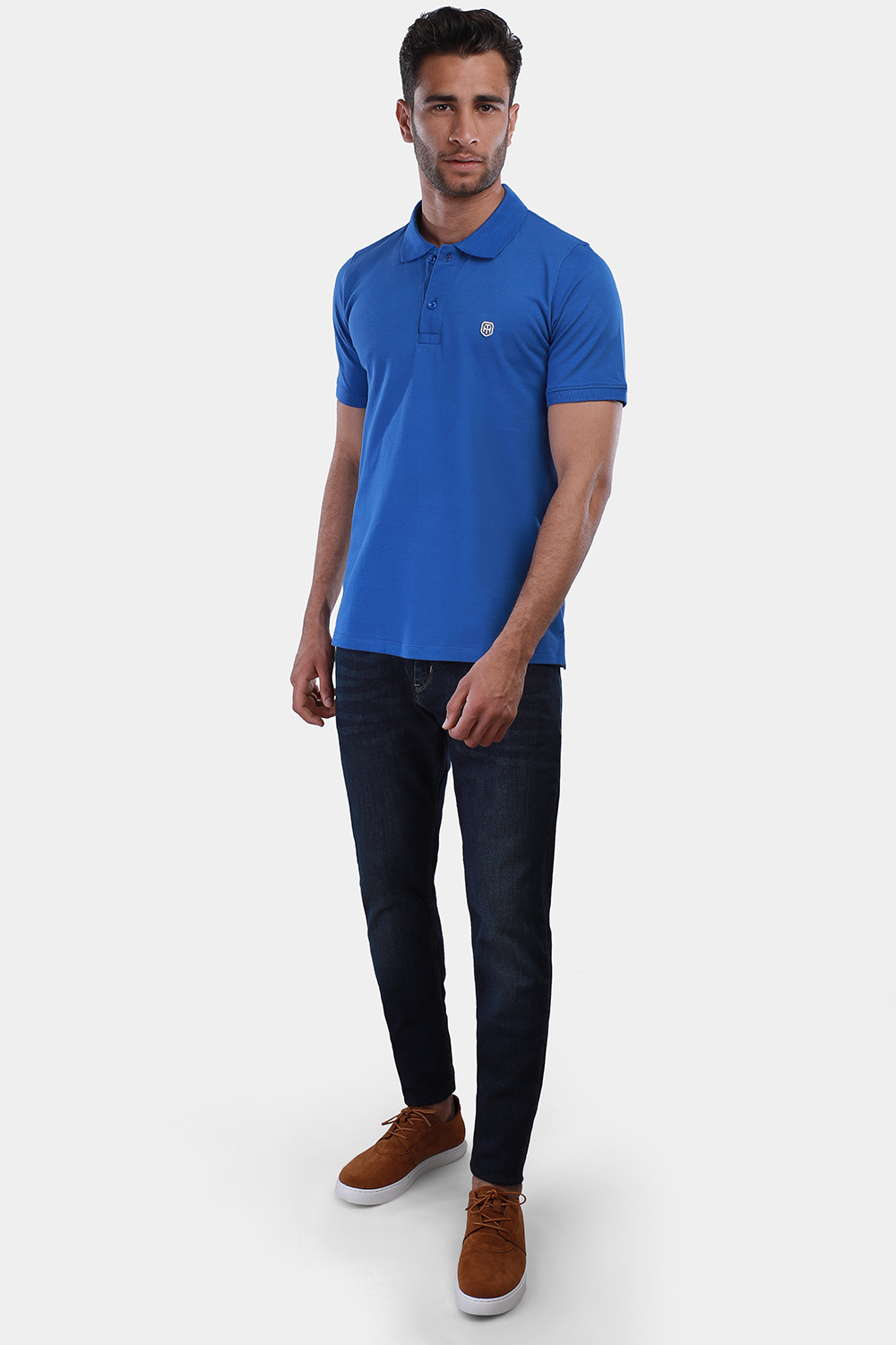 Polo Shirt New Fit Blue - TIE HOUSE