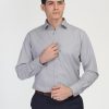 قميص كلاسيك - ريجولار فيت - رمادي