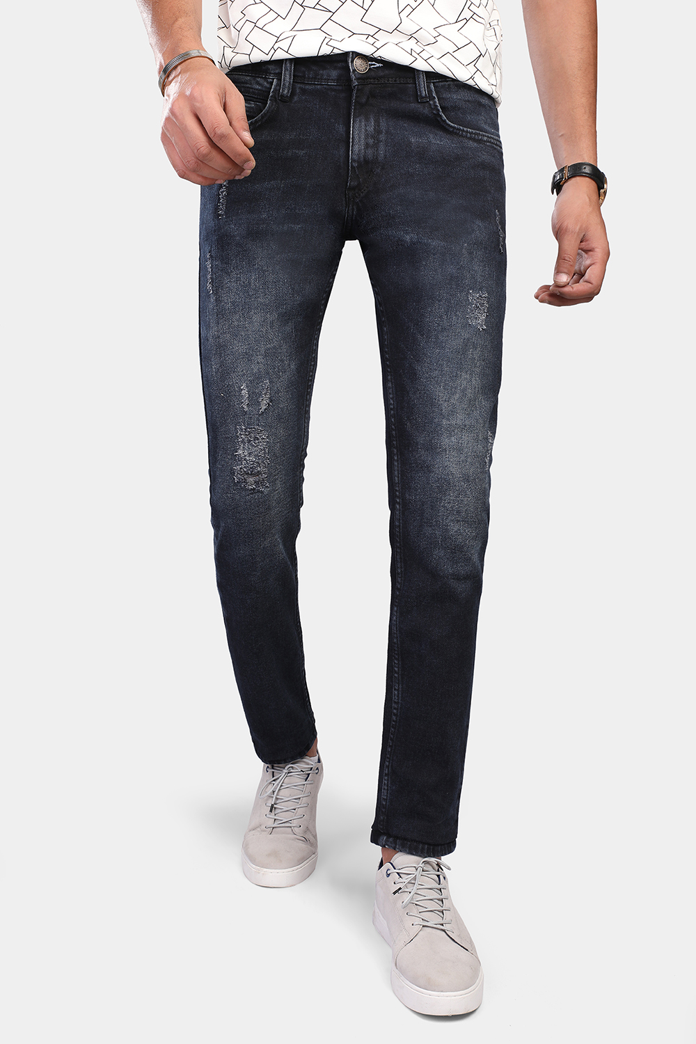 dark blue trousers womens