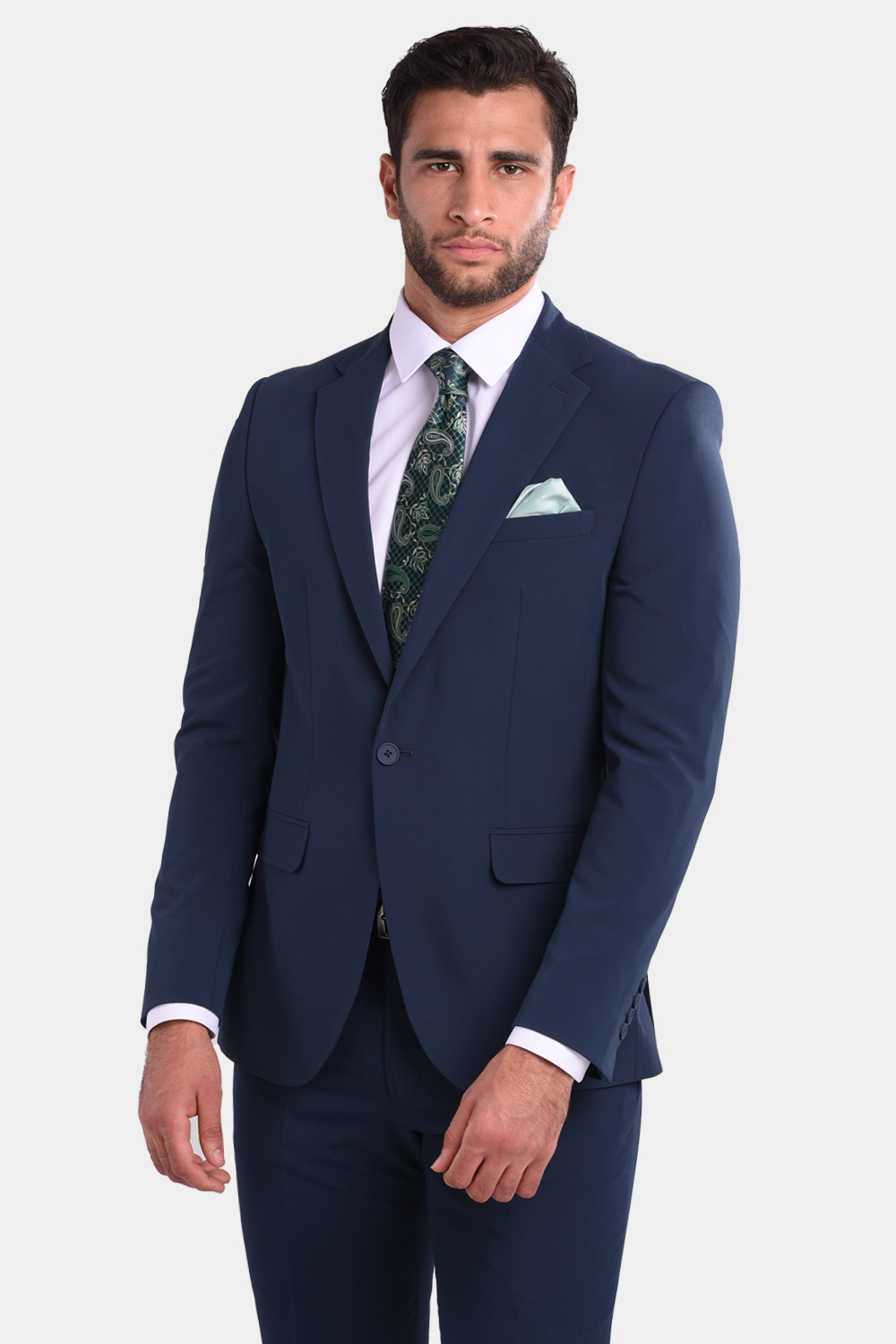 Slim Fit Suit Dark Blue - TIE HOUSE