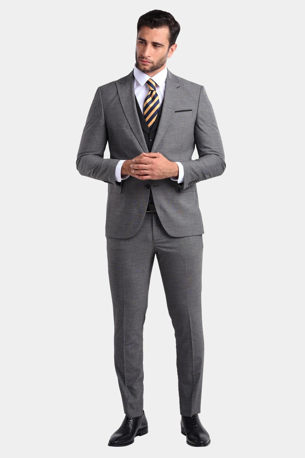 House of Cavani Hardy Navy Checked Three Piece Suit - Clothing from House  Of Cavani UK
