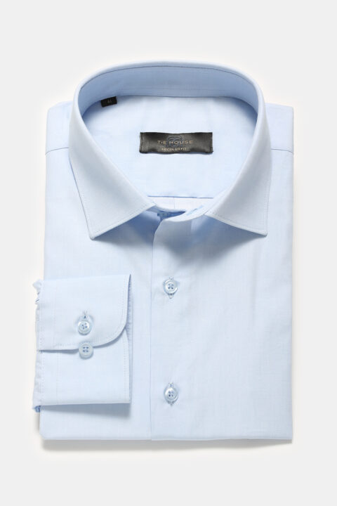 Classic Shirt Regular Fit 100% Cotton Light Blue - TIE HOUSE