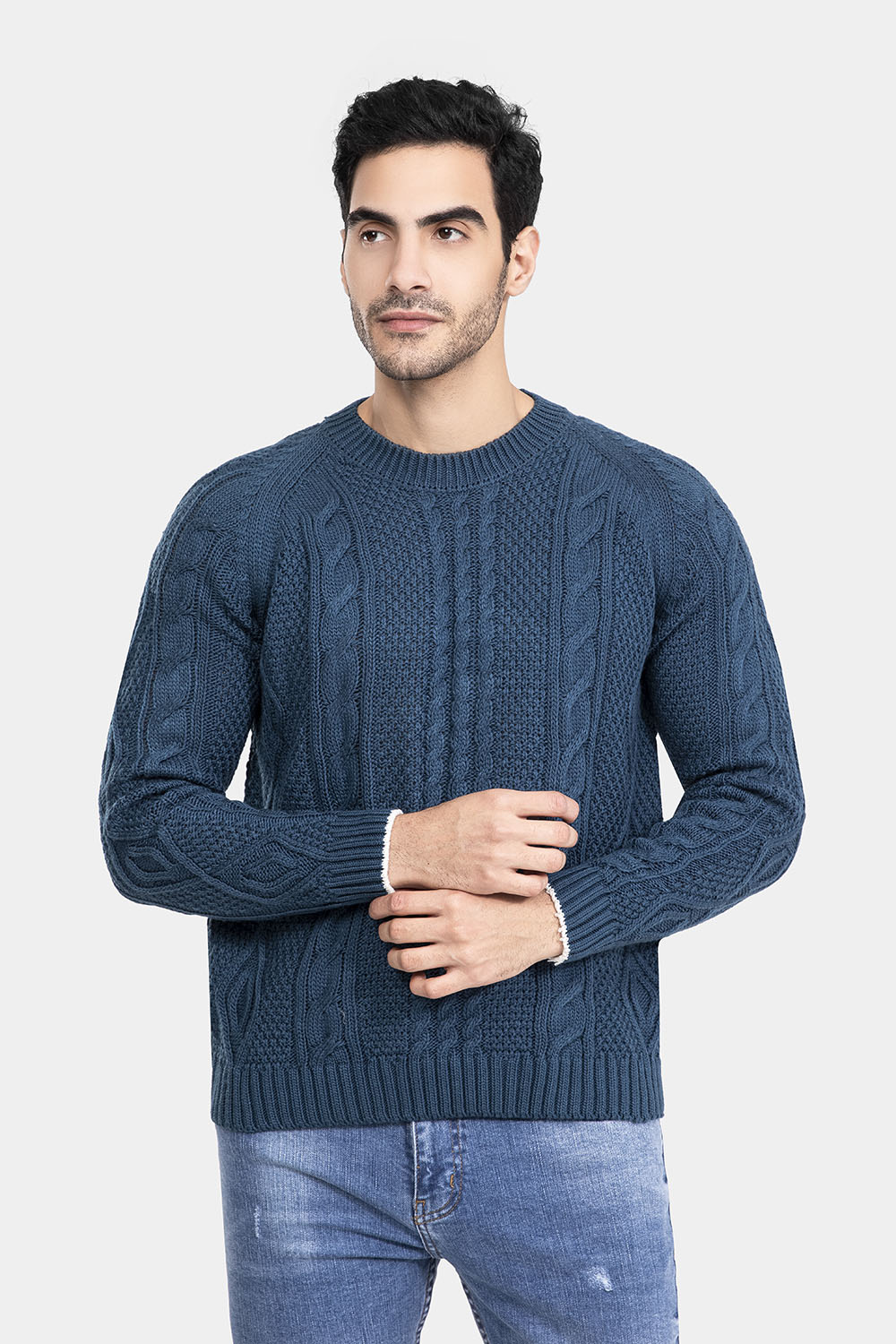 Regular Fit Pullover Blue - TIE HOUSE