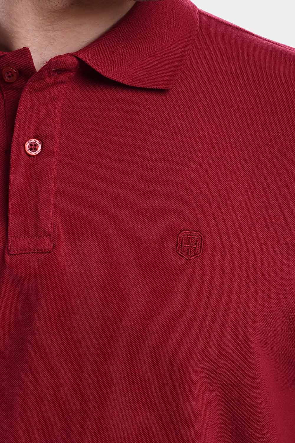 Polo Shirt Regular Fit Dark Red - TIE HOUSE