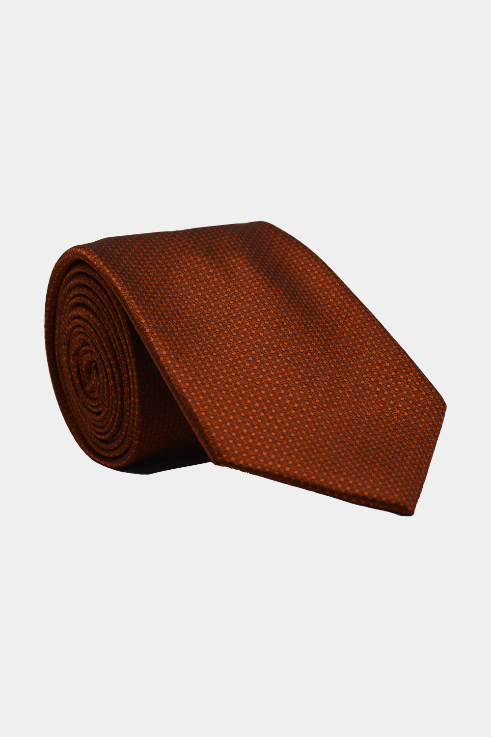 Jacquard Tie 7.5 cm Orange - TIE HOUSE