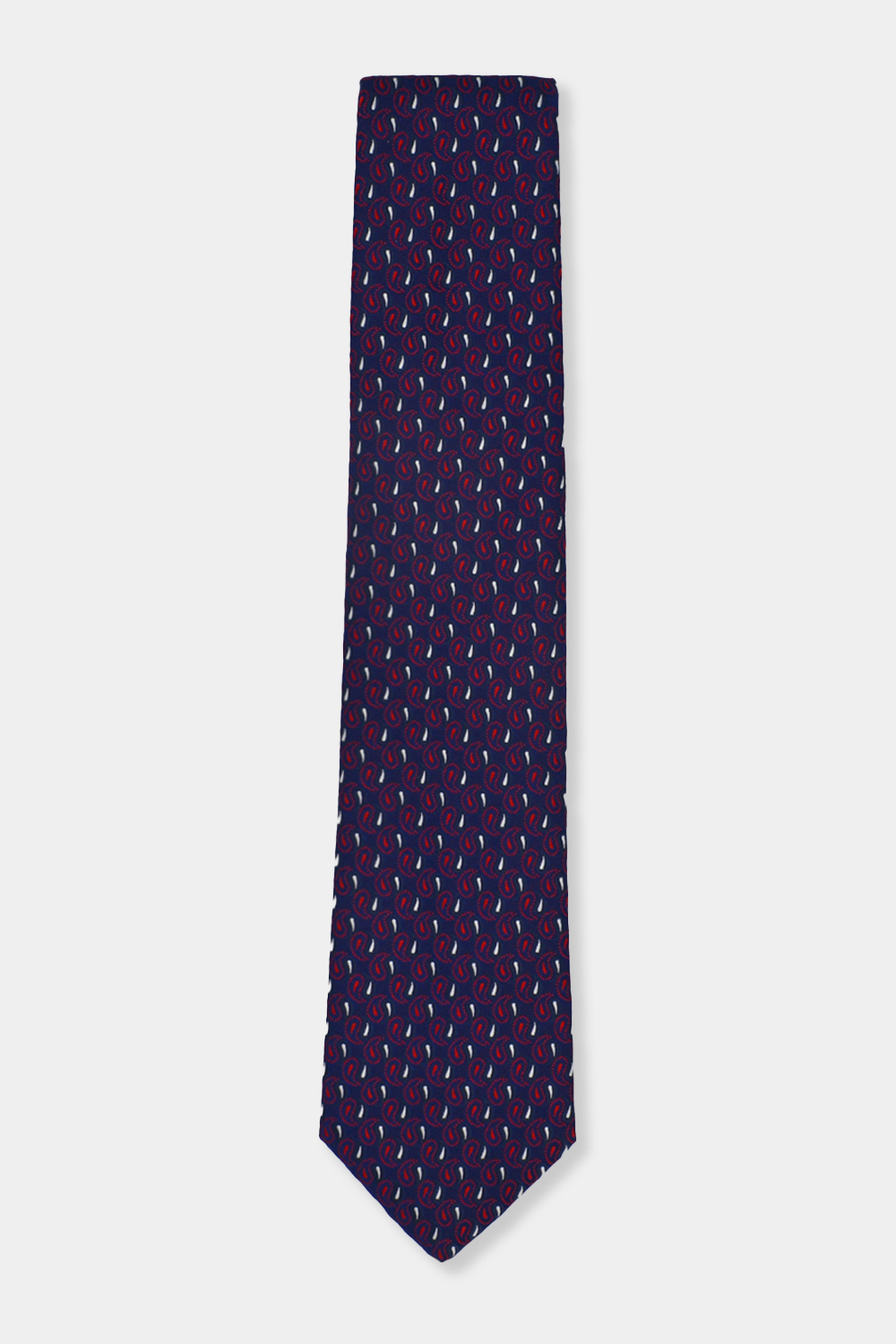 Jacquard Tie 7.5 cm Dark Blue - TIE HOUSE