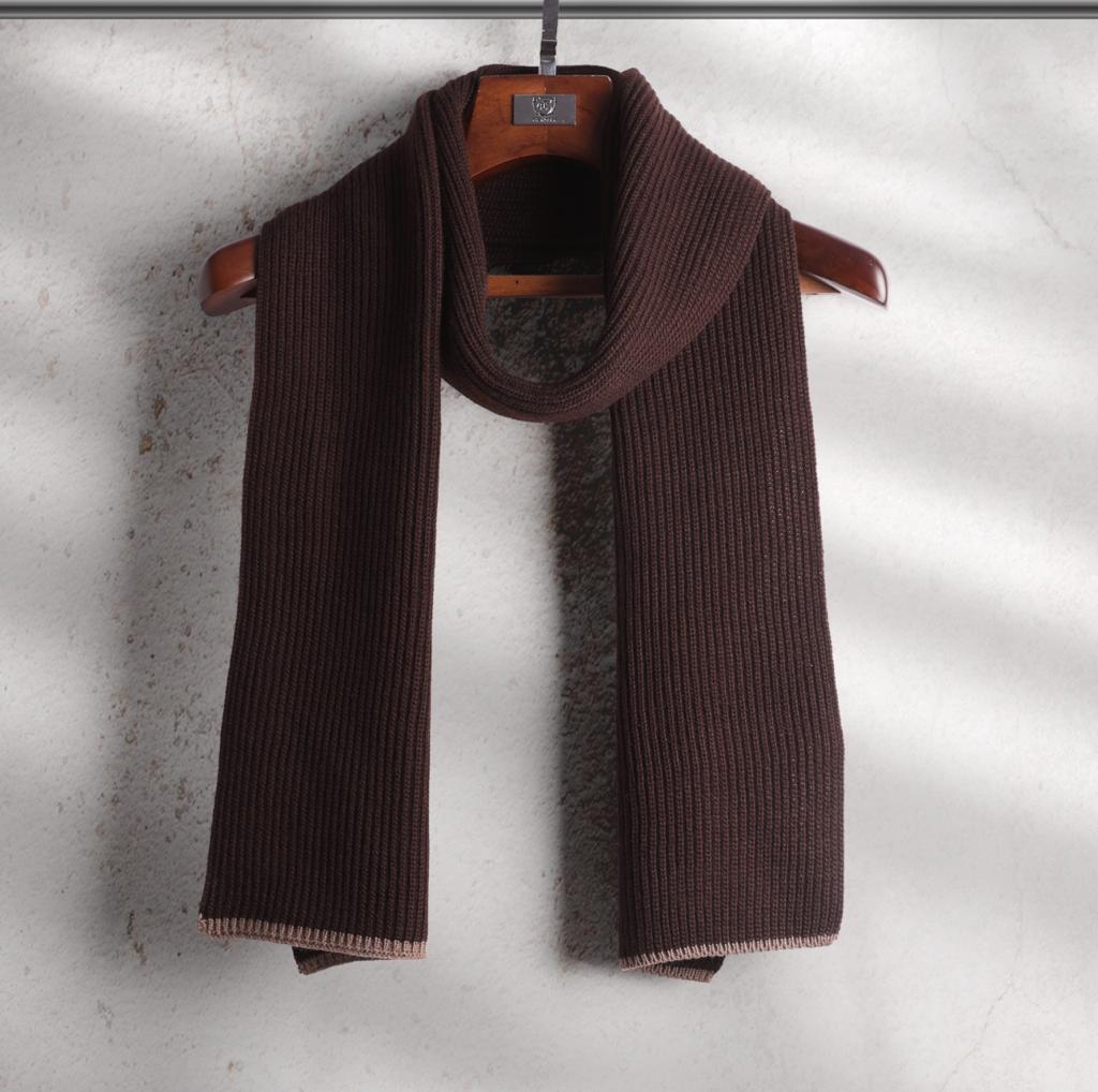 Scarf Plain Brown - TIE HOUSE