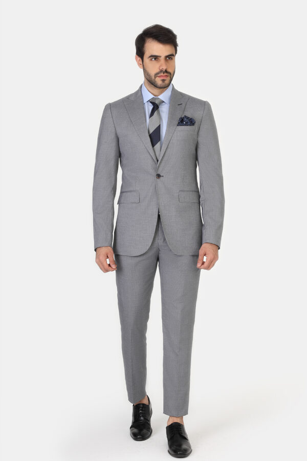 Slim Fit Suit Light Gray - TIE HOUSE