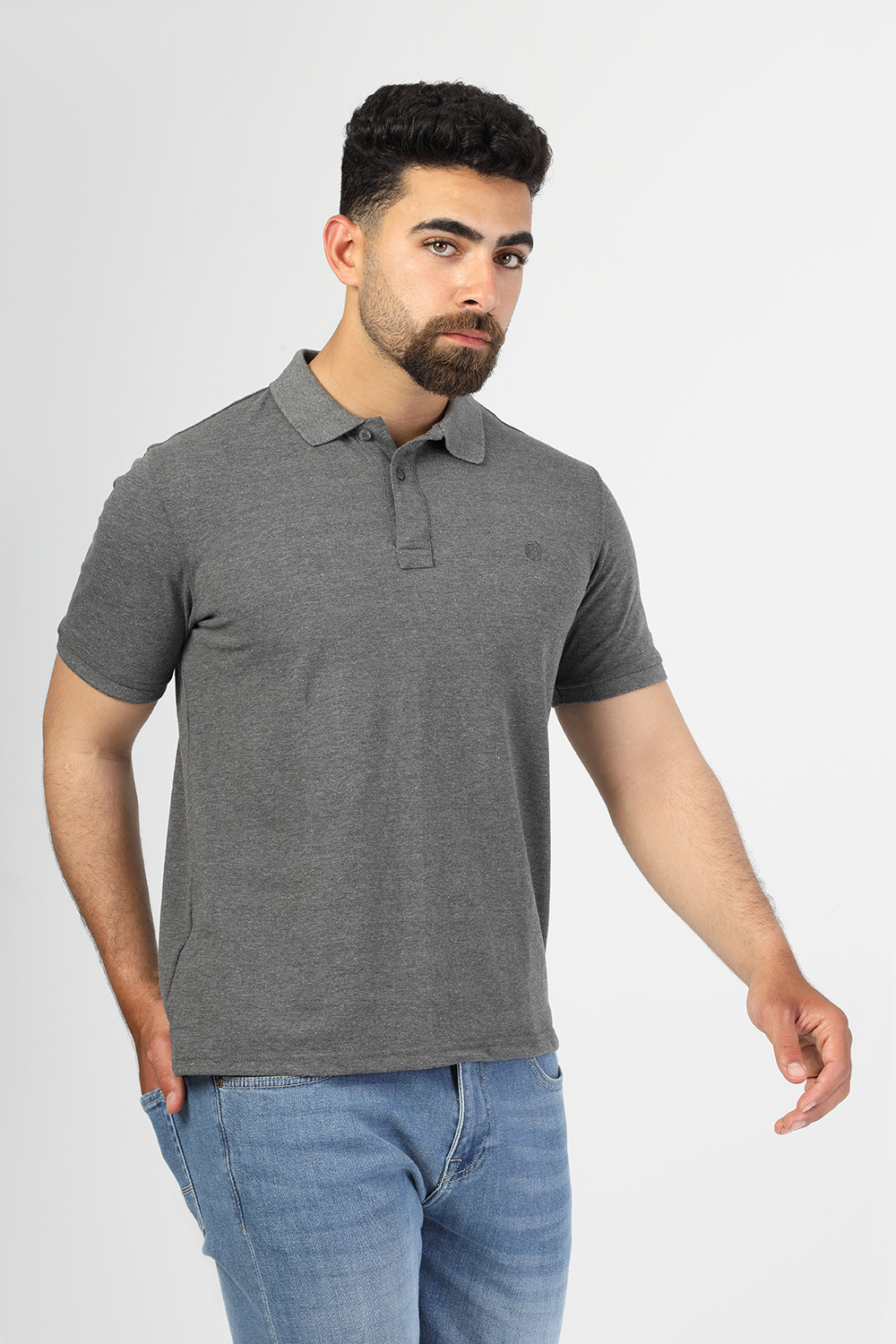 Polo Shirt Regular Fit Gray - TIE HOUSE