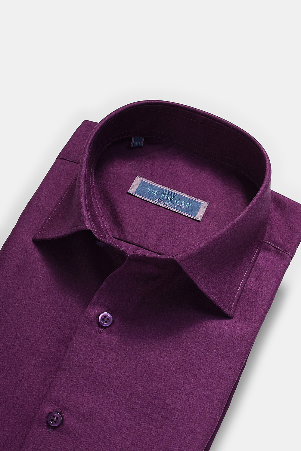 Regular Fit Shirt Purple - TIE HOUSE