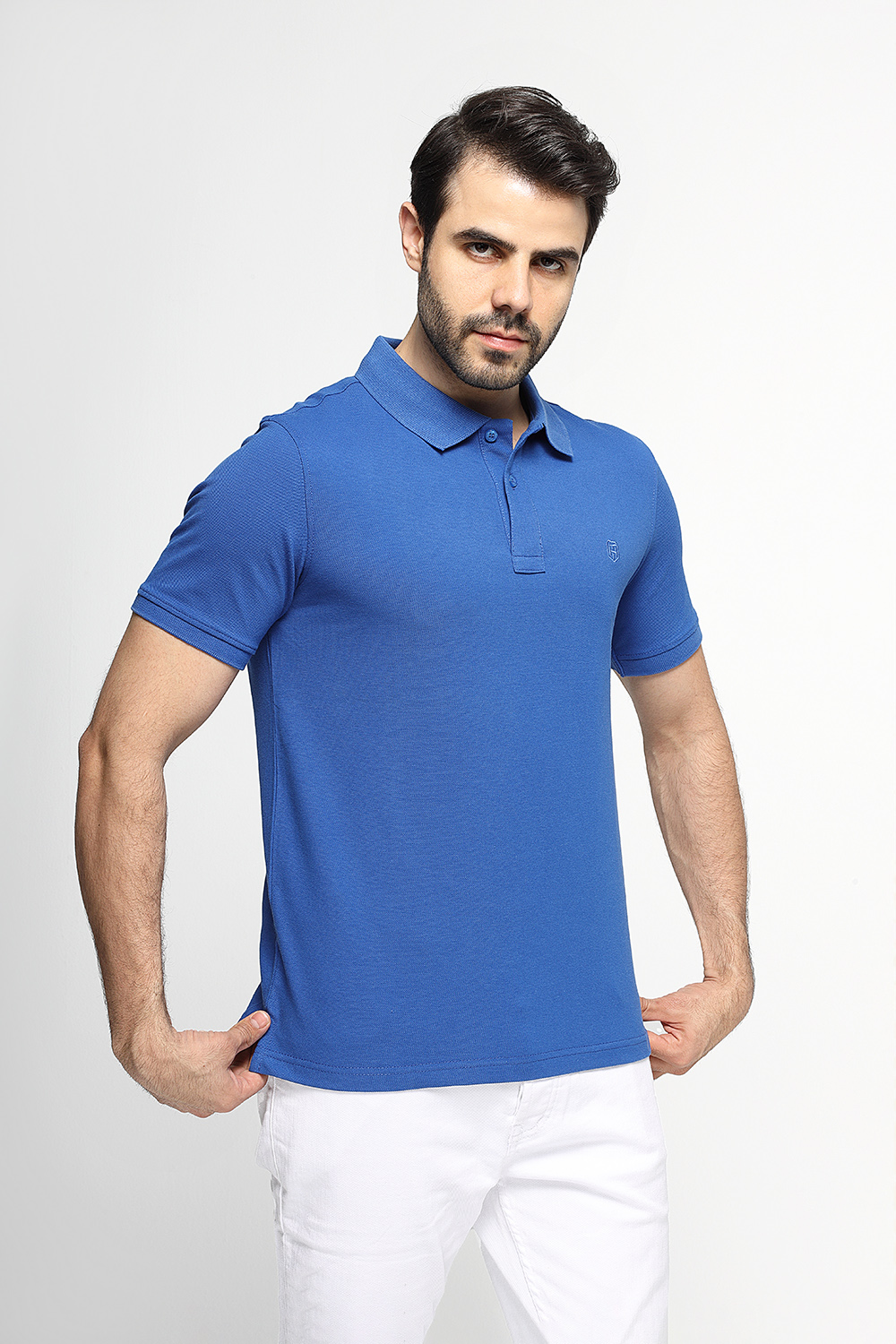 Polo Shirt Regular Fit Blue - TIE HOUSE