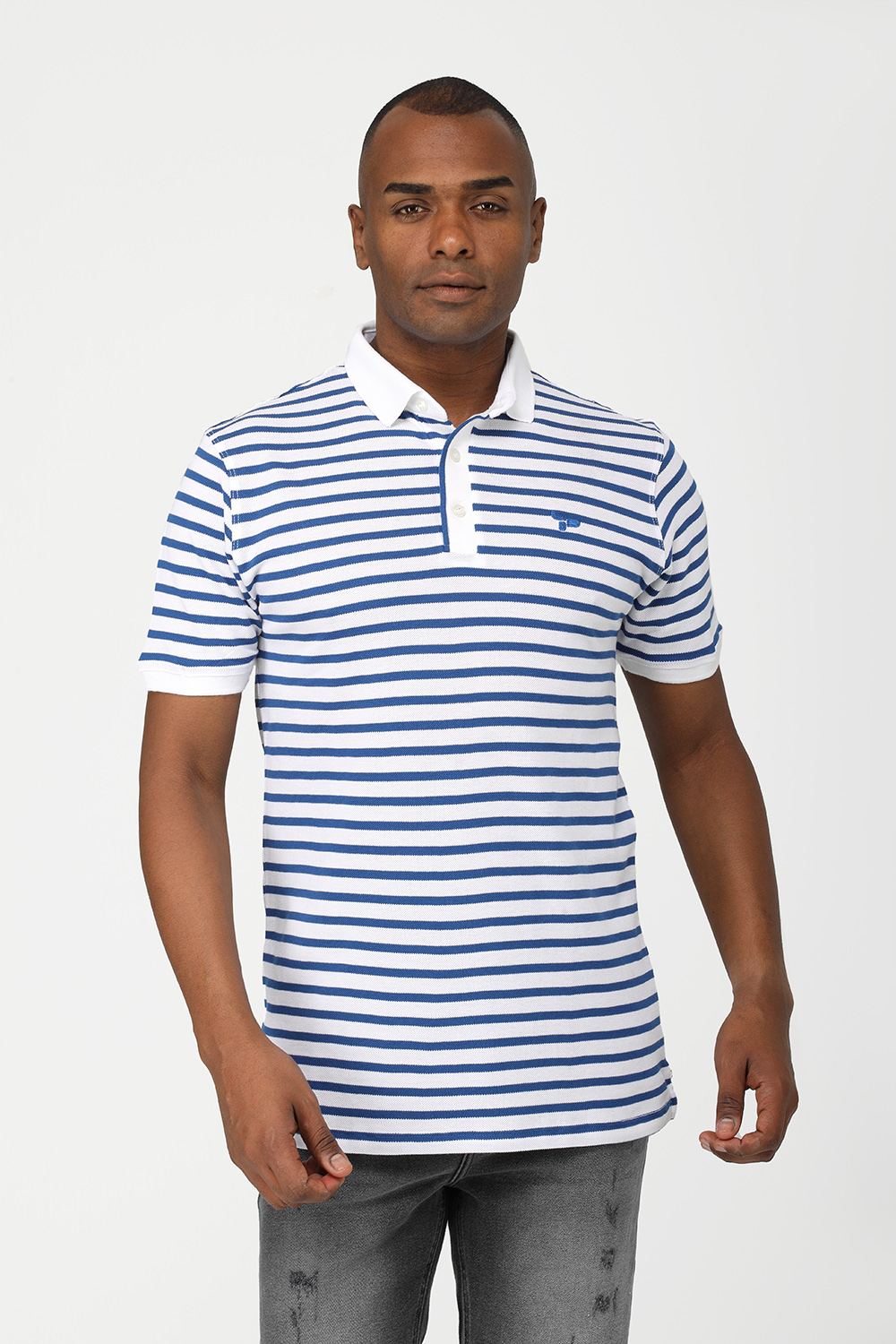 Polo Shirt Regular Fit Blue - TIE HOUSE