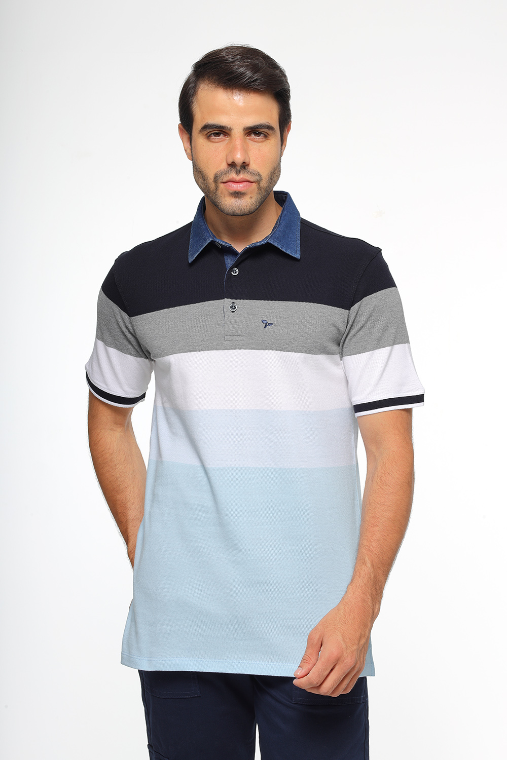 Polo Shirt Regular Fit Light Blue - TIE HOUSE
