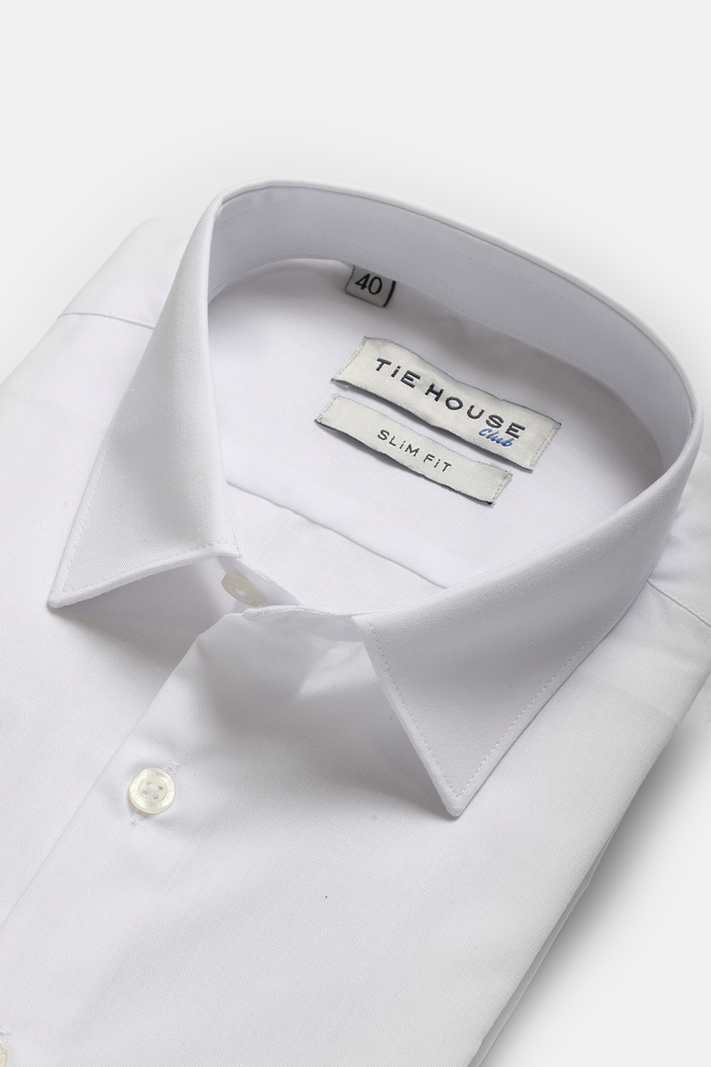 Slim Fit Shirt White TIE HOUSE