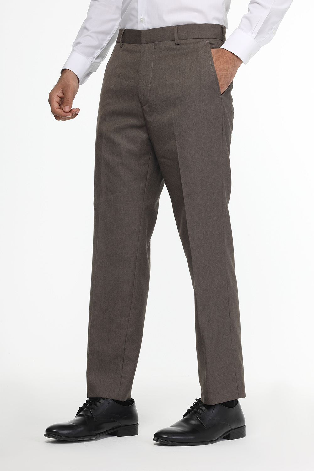 Regular Fit Classic Pants Light Brown - TIE HOUSE