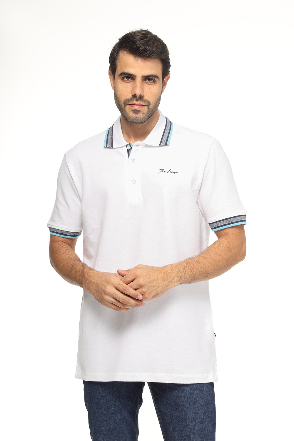 Polo Shirt Regular Fit White - TIE HOUSE