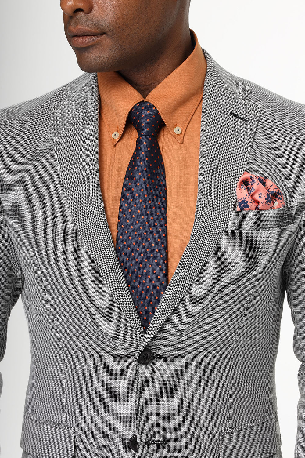 Shirt under clearance grey blazer