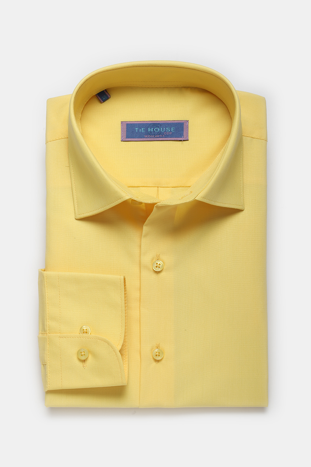 Regular fit Shirt Yellow - TIE HOUSE