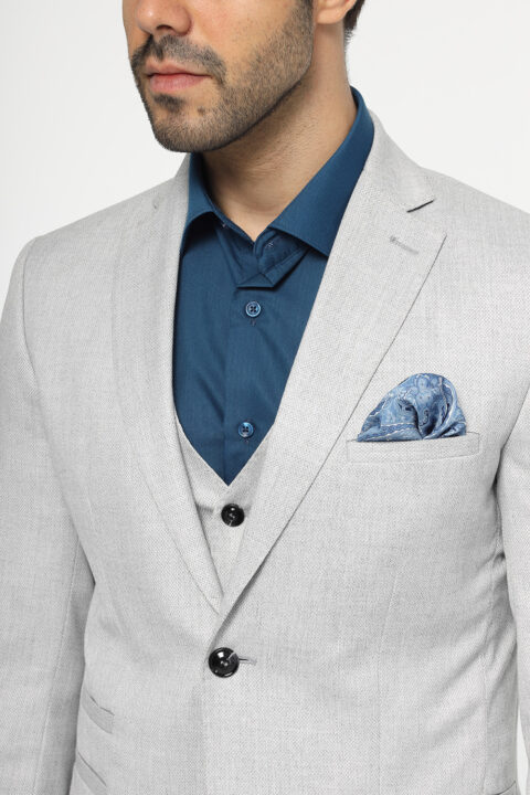 ASOS DESIGN slim wool mix suit pants in blue plaid | ASOS