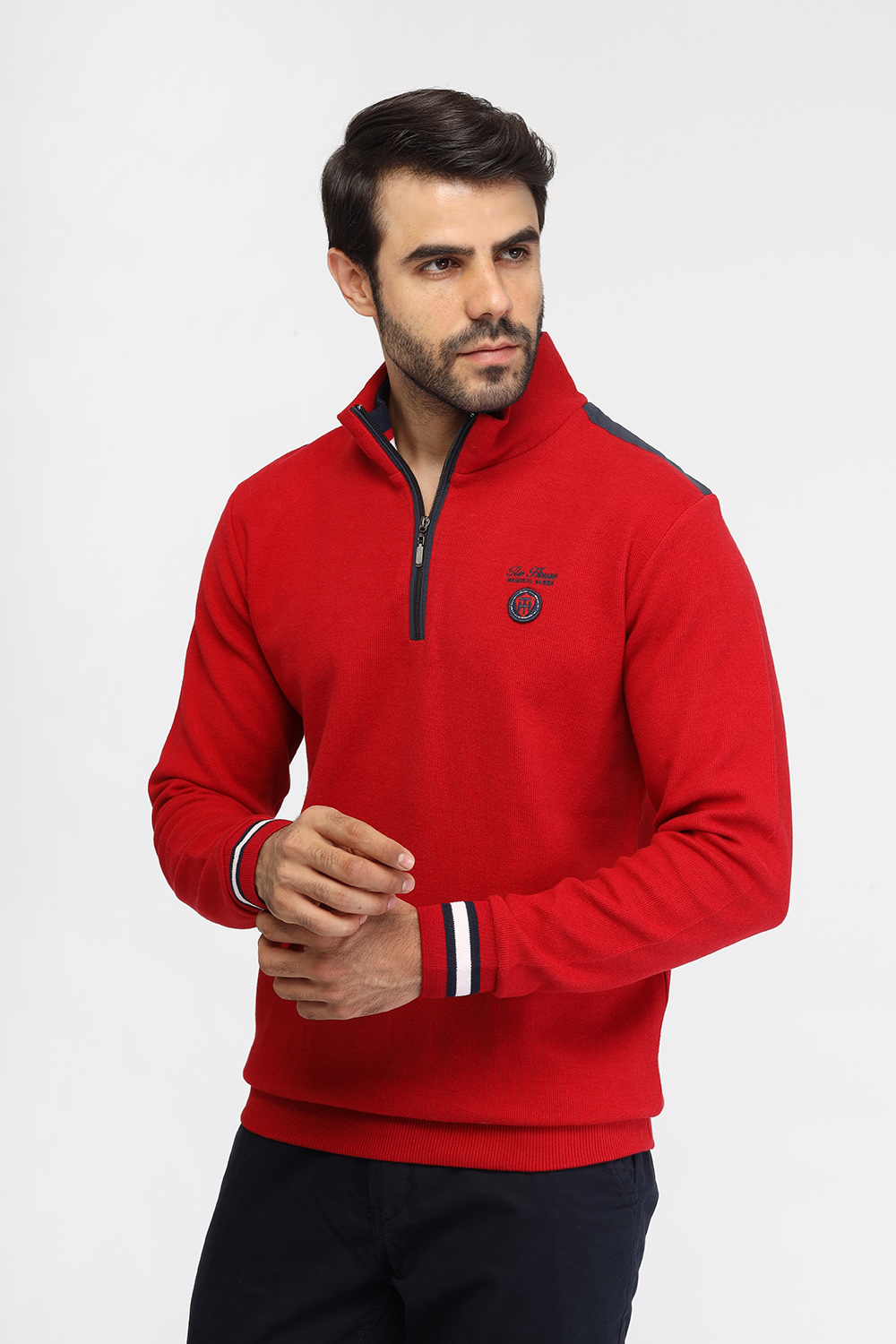 Regular Fit Sweat Shirt Red - TIE HOUSE