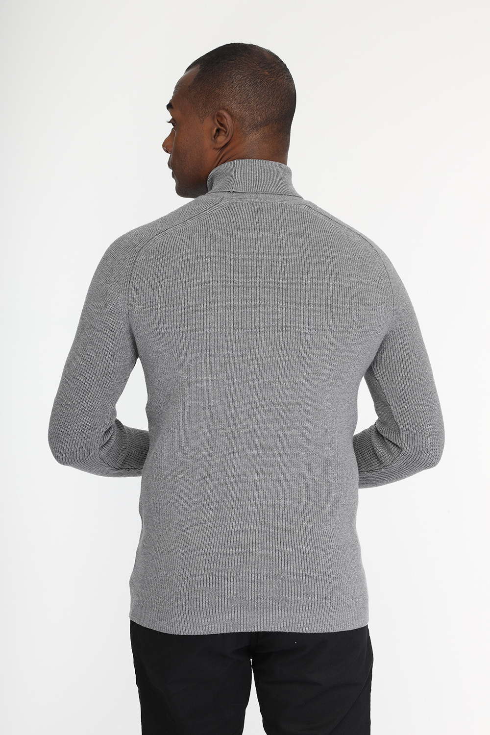 Slim Fit Pullover Gray - TIE HOUSE