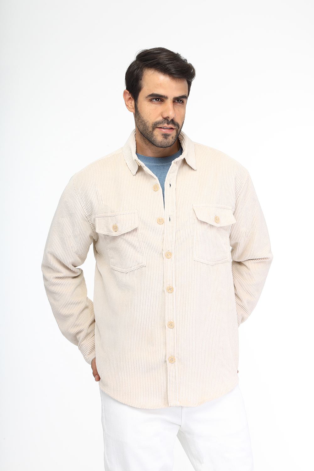 New Fit Shirt Beige - TIE HOUSE