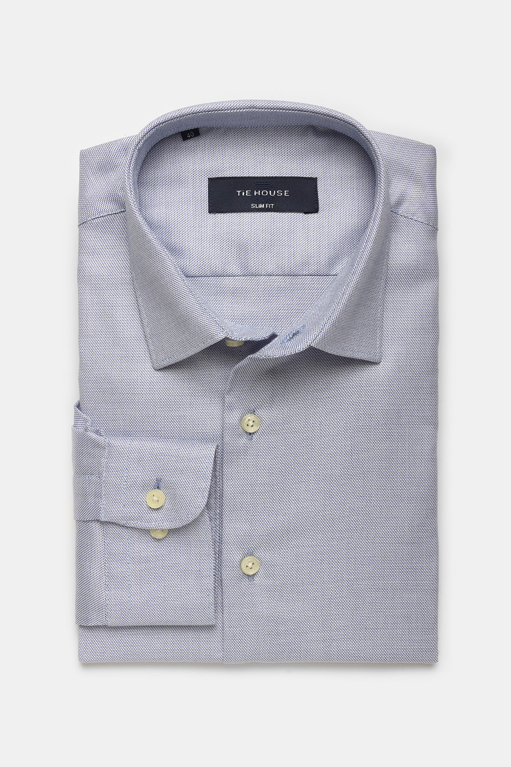 Slim Fit Shirt Light Blue - TIE HOUSE