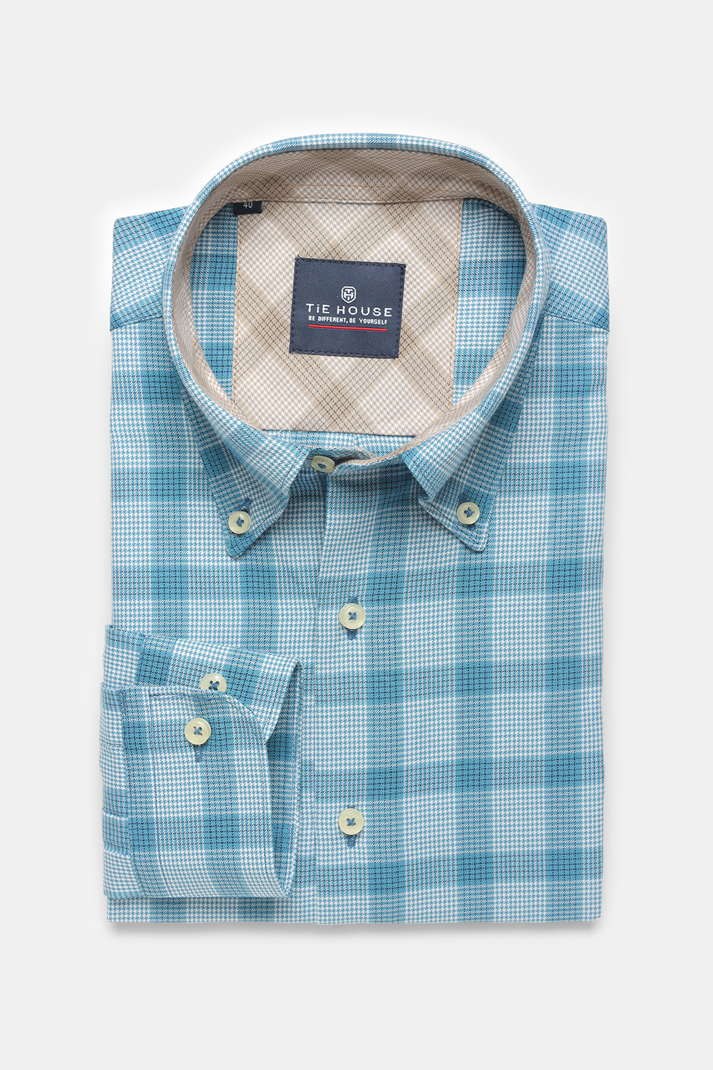 Regular Fit Shirt Turquoise - TIE HOUSE