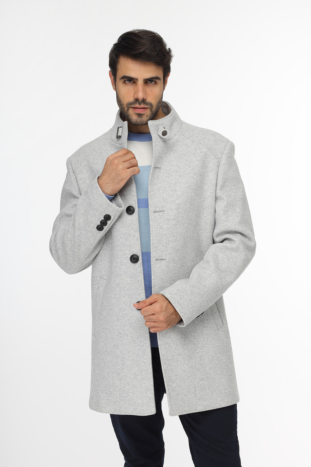 Grey tie clearance coat