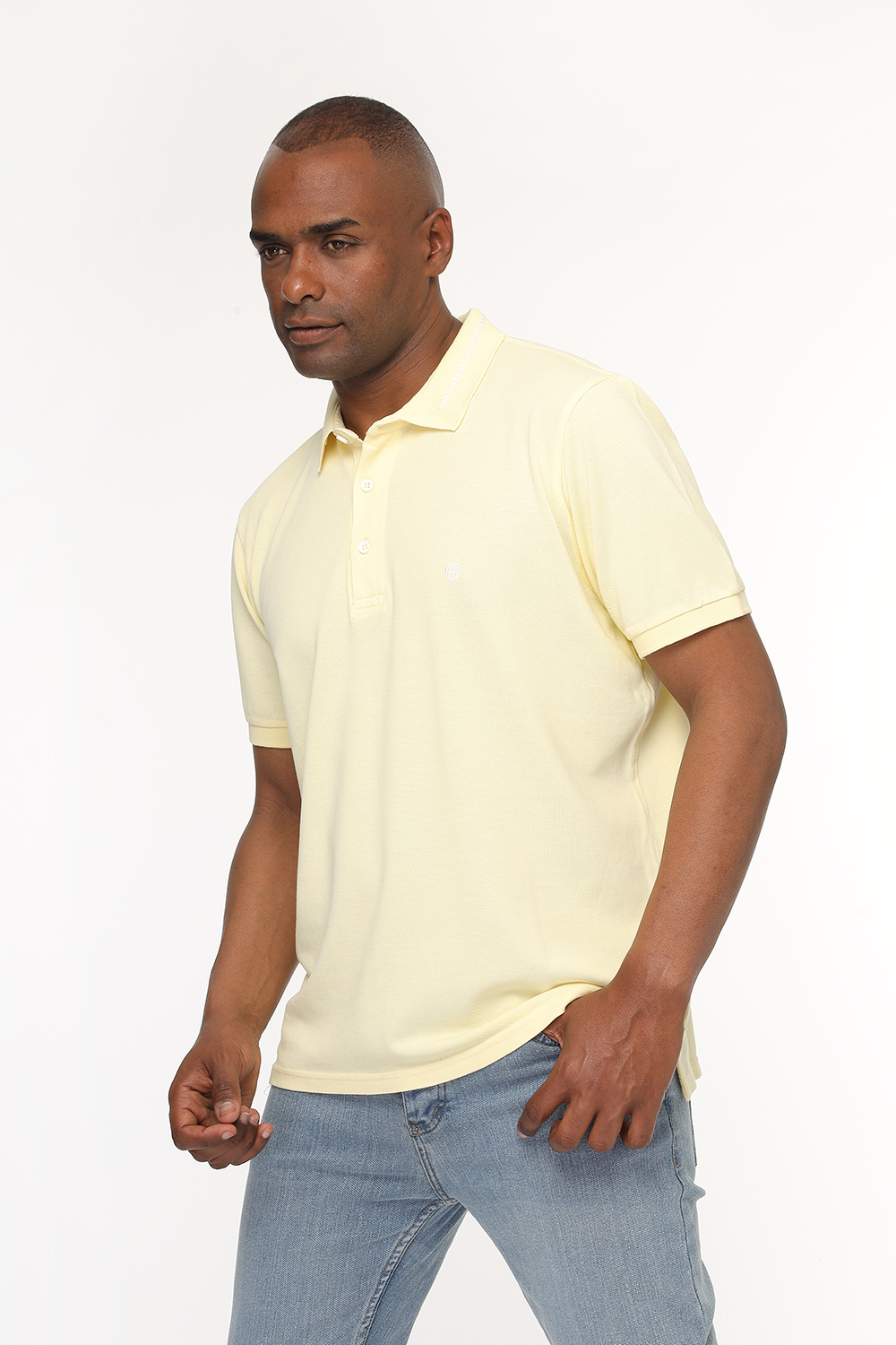 Polo Shirt Regular Fit Yellow - TIE HOUSE