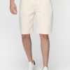 Regular Fit Jeans Short Off White
