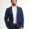 Slim Fit Blazer Dark Blue