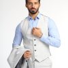 ⁦بدلة - سليم فيت - رمادي فاتح⁩ - الصورة ⁦3⁩