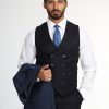 Slim Fit Suit Dark Blue - Image 3