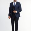 Slim Fit Suit Dark Blue