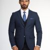 Slim Fit Suit Dark Blue - Image 4