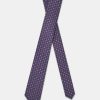 Jacquard Tie 6 cm Purple - Image 2