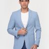 Slim Fit Blazer Light Blue - Image 3