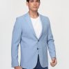 Slim Fit Blazer Light Blue - Image 4