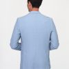 Slim Fit Blazer Light Blue - Image 5