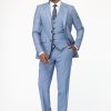 Slim Fit Suit Light Blue
