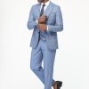 Slim Fit Suit Light Blue - Image 7