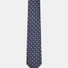 Jacquard Tie 7 cm Dark Blue